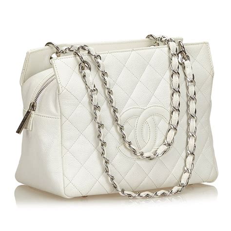 chanel bag classic white|White Chanel Bags for Sale .